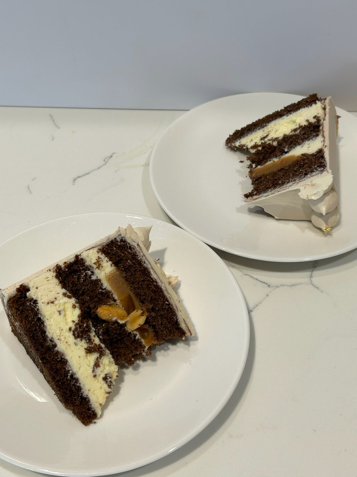 Chocolate Cheesecake, Caramel & Peanut