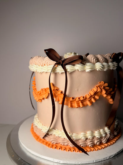 Caramel Apple Thanksgiving Cake