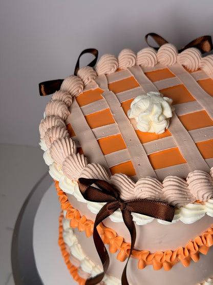 Caramel Apple Thanksgiving Cake