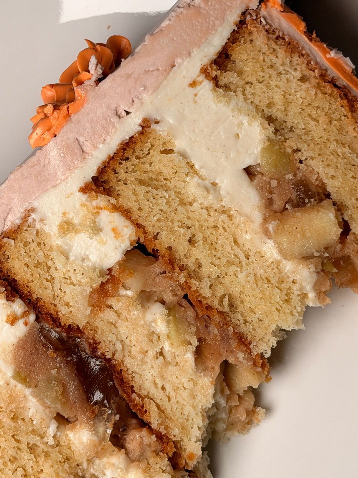 Caramel Apple Thanksgiving Cake