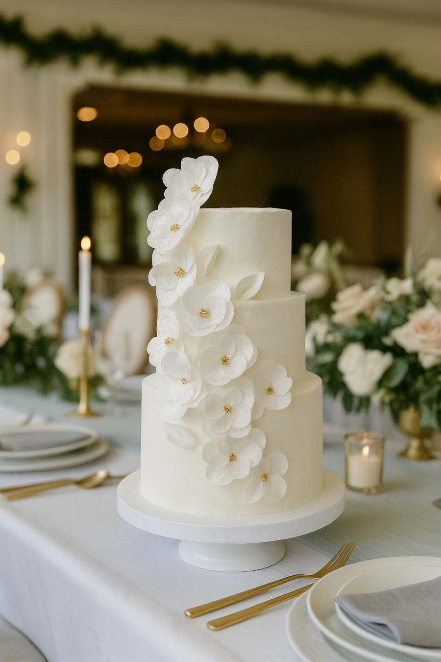 Orchid Cloud wedding cake