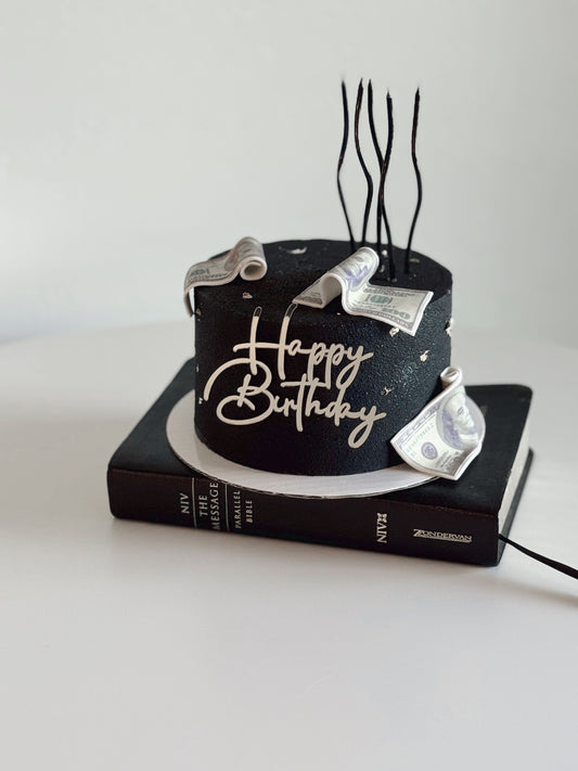 Dollar Bills Birthday cake